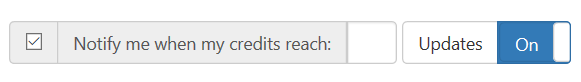credit limit notification enabled