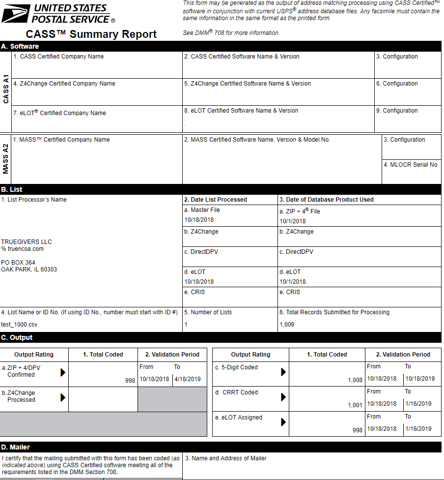 Using the USPS® API for Address Validation